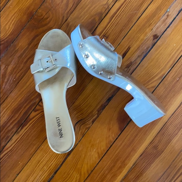 Nine West Gold Sandals - Picture 2 of 2